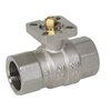 Ball valve Type: 1607ISO Brass/PTFE/HNBR Full bore Bare stem PN40 Internal thread (BSPP) 1/2" (15)